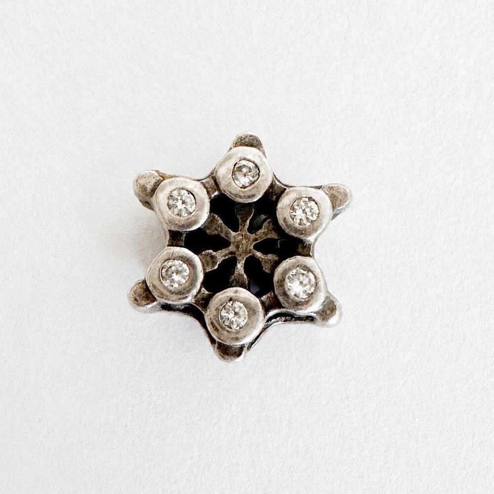 CHAMILIA Snowflake 925 Sterling Clear CZ Charm